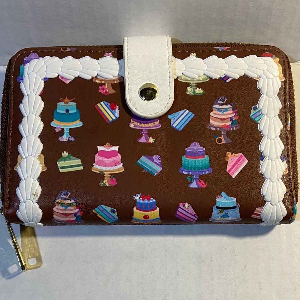 Loungefly Disney Brown and Multicolor Cake Wallet - Picture 4 of 8